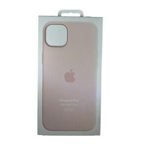 iPhone 14 Plus Apple Silicone Case-MagSafe-Chalk Pink-New-Genuine.